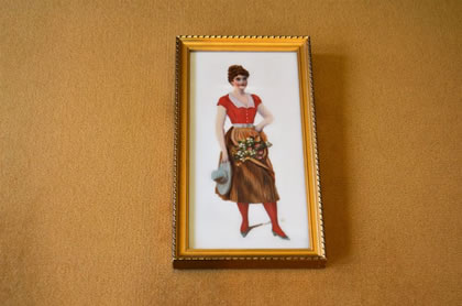 Painted porcelain plaque