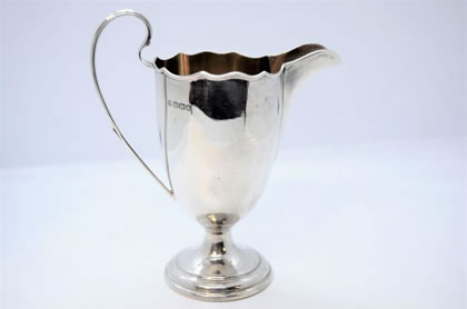 Silver creaming jug