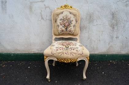 Gilt & painted occasional chair