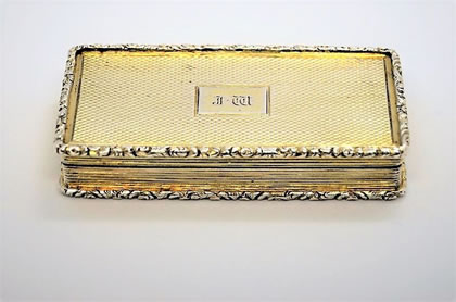 Georgian silver snuff box