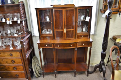 Mahogany display cabinet