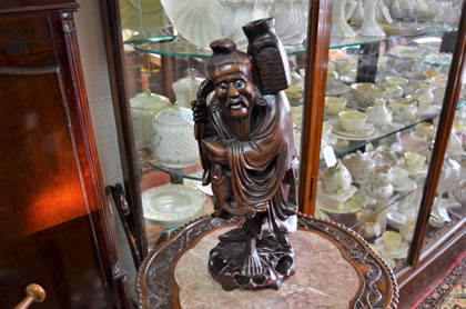Chinese hardwood figure