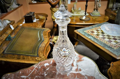 Waterford decanter with vodka label