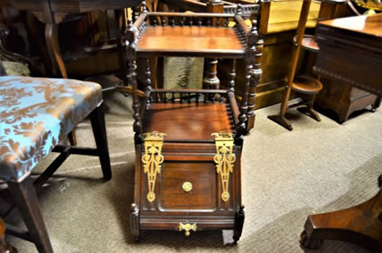 Edwardian mahogany coal box