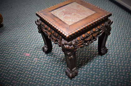 Miniature Chinese hardwood stand
