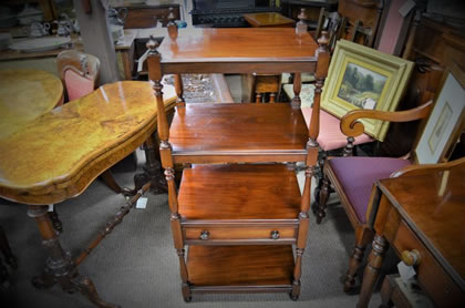 19th century mahogany wot-not