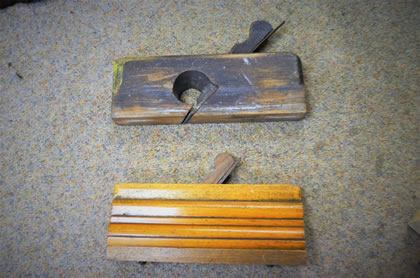 Selection of old carpenters planes