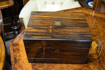 Victorian coramandle wood box