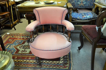 Late 19th century mahogany low chair