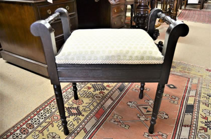 Edwardian mahogany stool
