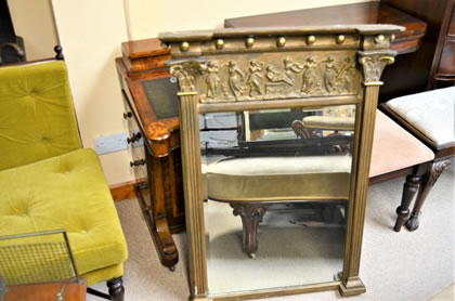 19th century gilt framed mirror