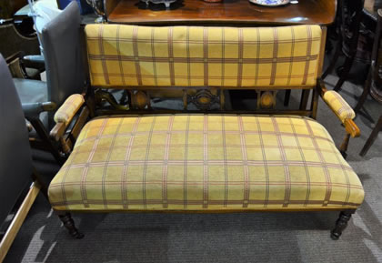 Edwardian rosewood settee