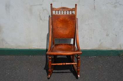 Mahogany rocking chair