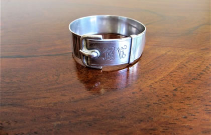 Silver napkin ring