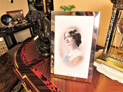 Large silver photo frame