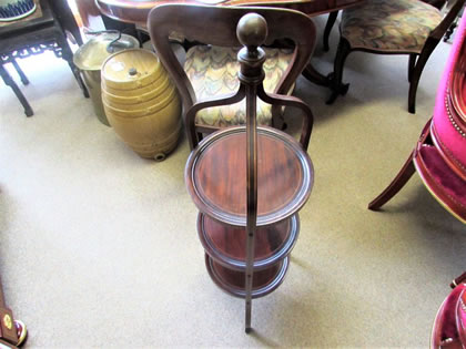 Edwardian mahogany cake stand