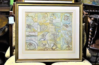 17th century map of irish forts