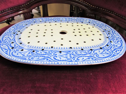 19th century copeland spode strainer