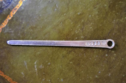 Georgian silver meat skewar
