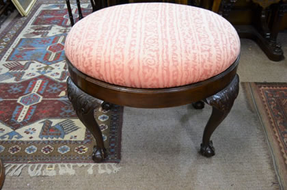 1920s mahogany stool
