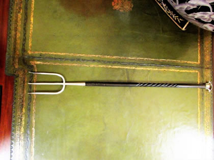 Ebony handle & ebony toasting fork