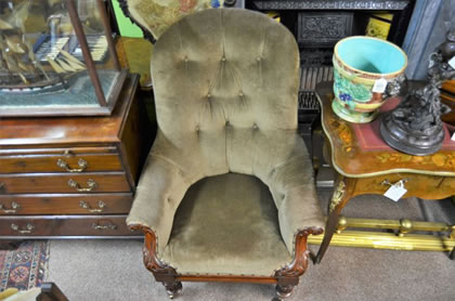 19th century mahogany armchair