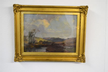 19th century gilt framed oil painting