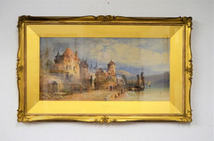 Gilt framed watercolour 