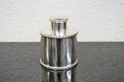 Victorian silver tea caddy