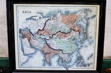 Antique map of asia