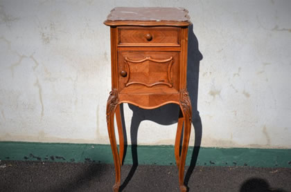 French marble top pedestal