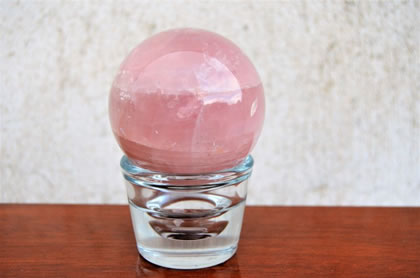 Rose quartz sphere
