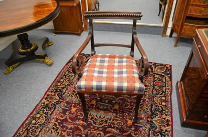 Regency mahogany armchair