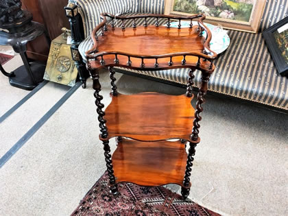 19th century   rosewood whatnot