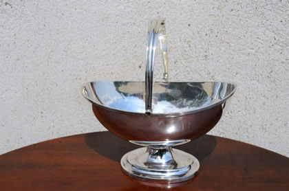 Silver sugar basin