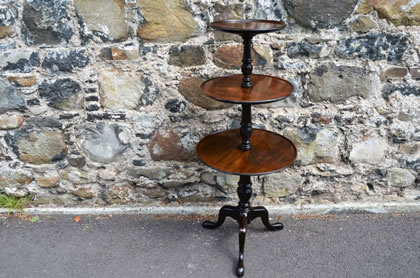 Victorian three tier mahogany wot-not