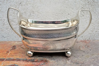 William iv irish silver basin