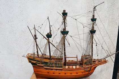 Old model ship