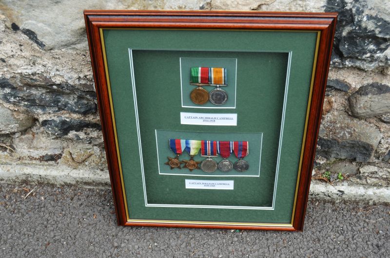 Cased set of medals