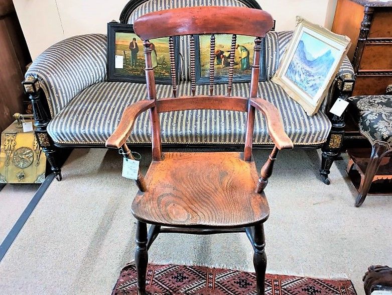 Victorian oak armchair