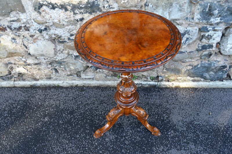 Victorian walnut occasional table