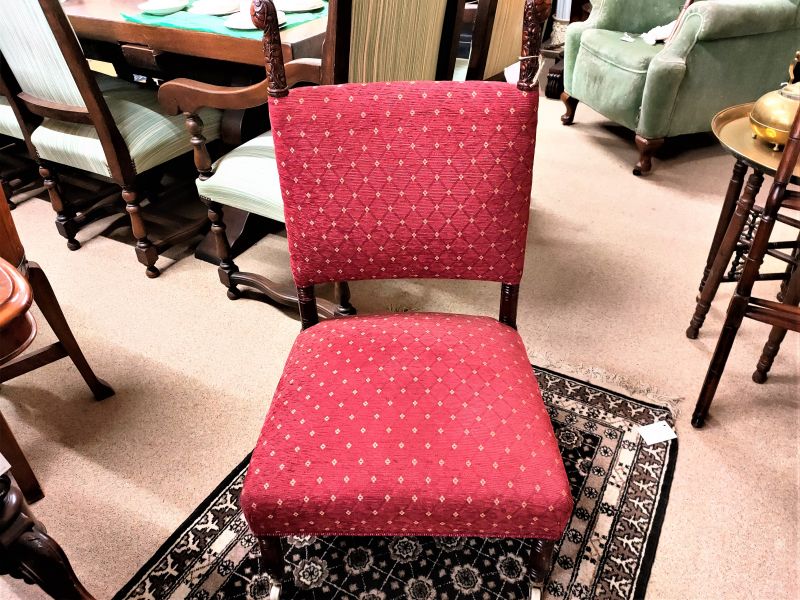 Victorian mahogany low chair