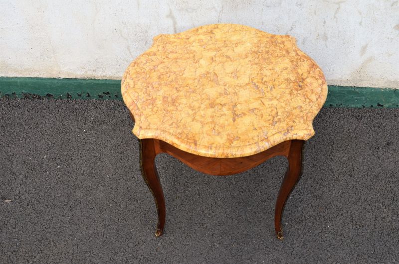 Marble top low table