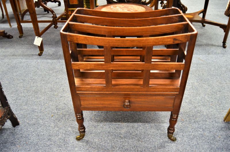Georgian mahogany canterbury