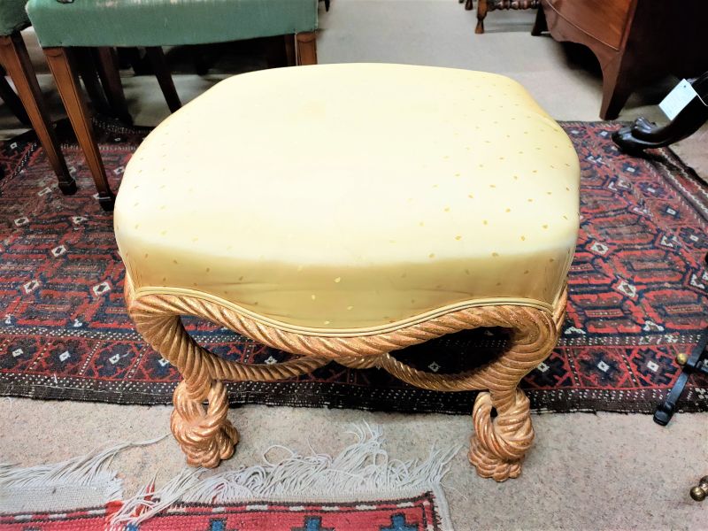 Giltwood stool