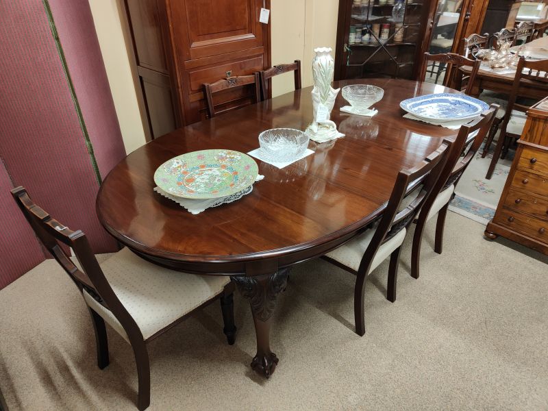 Set of six edwardian mahogany chairs