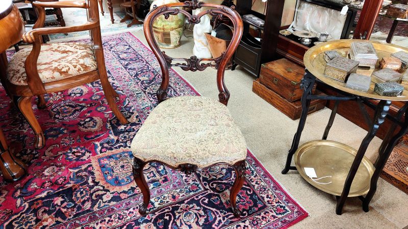 Set of six victorian mahogany chairs