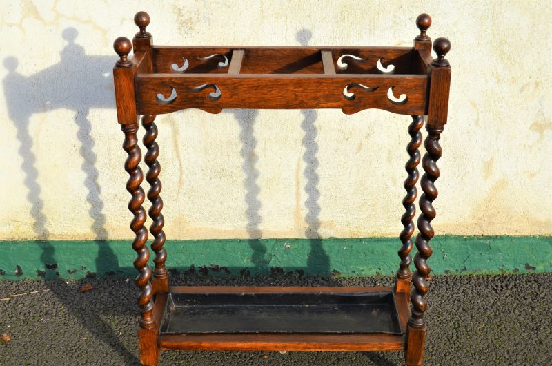 Oak stick stand