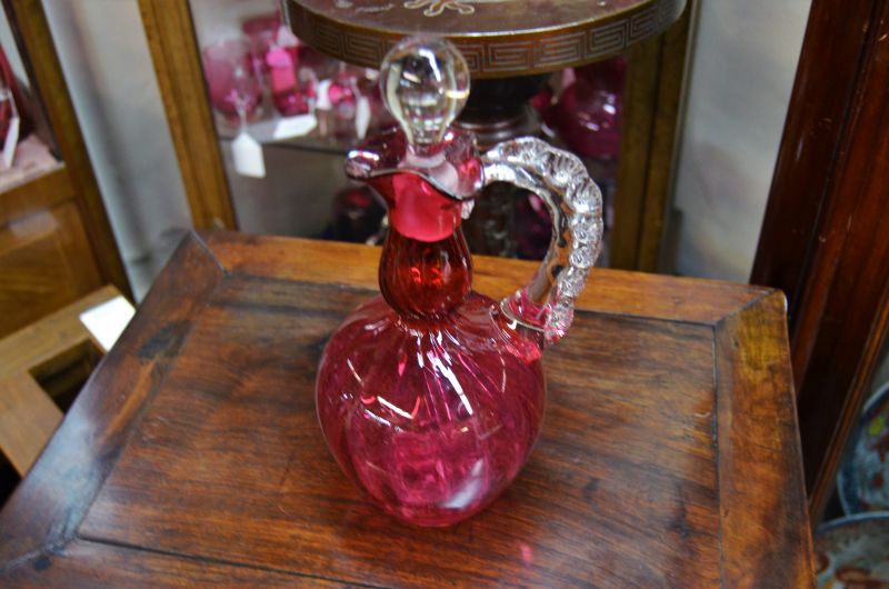 Victorian ruby decanter 