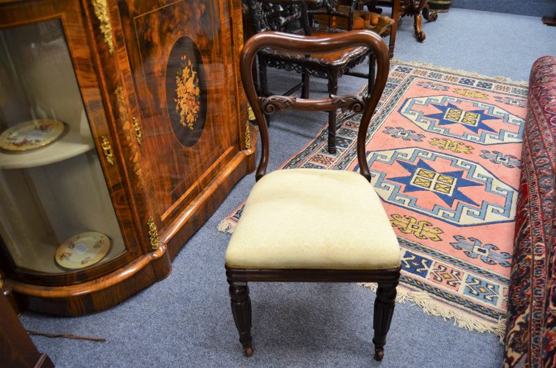 Victorian mahogany low chair